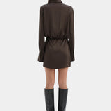 Sir Sorrento Mini Dress in Bitter Chocolate