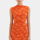 Sir Blanca Mini Dress in Tangerine
