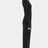 Sir Elm Long Sleeve Midi in Black